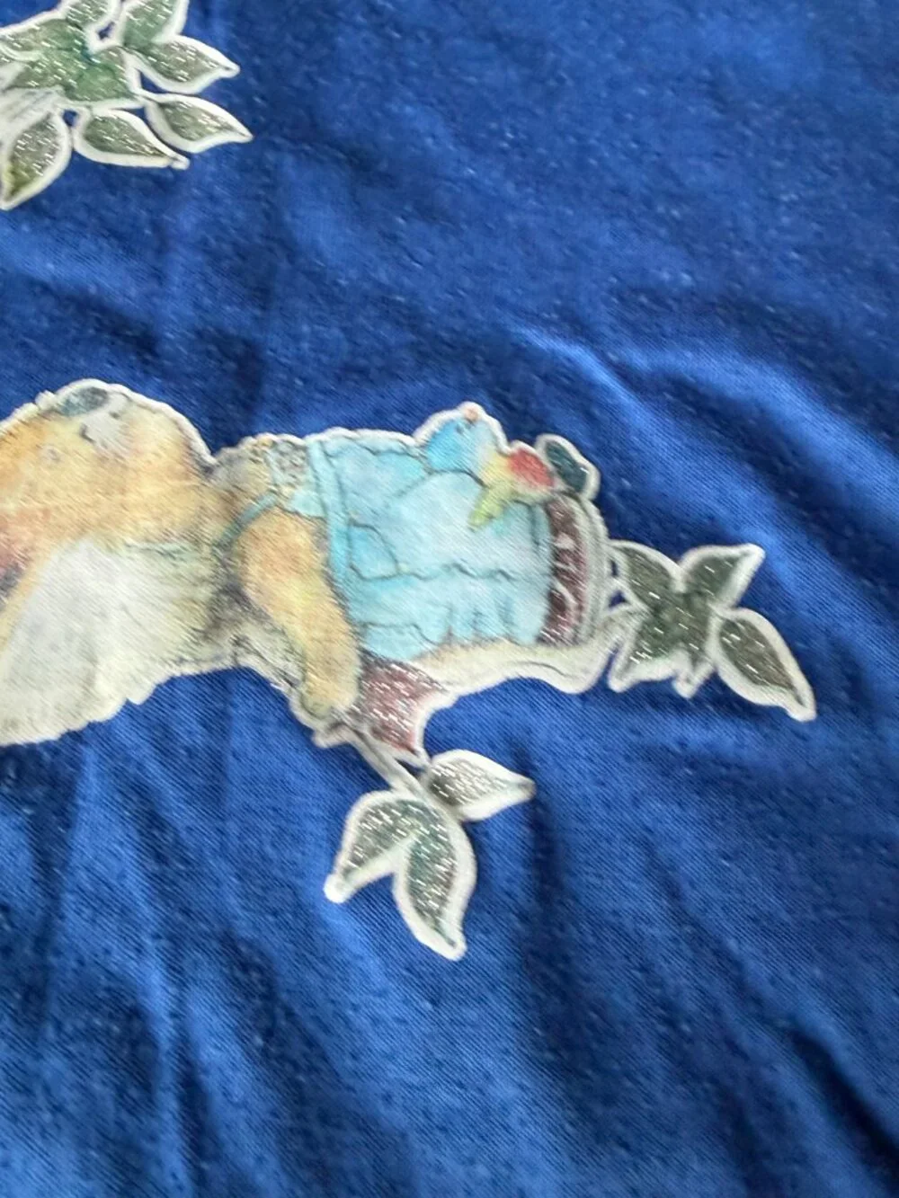 Vintage Single Stitch T Shirt Boys Small 5-6 Graphic Tee Koala Bear Blue